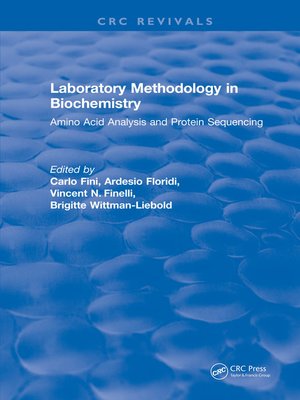 cover image of Laboratory Methodology in Biochemistry